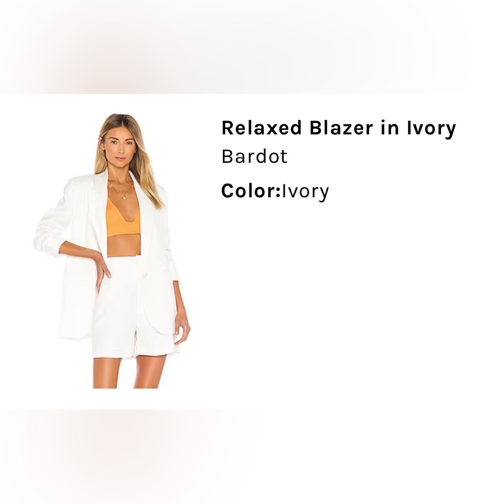 Bardot Ivory Blazer